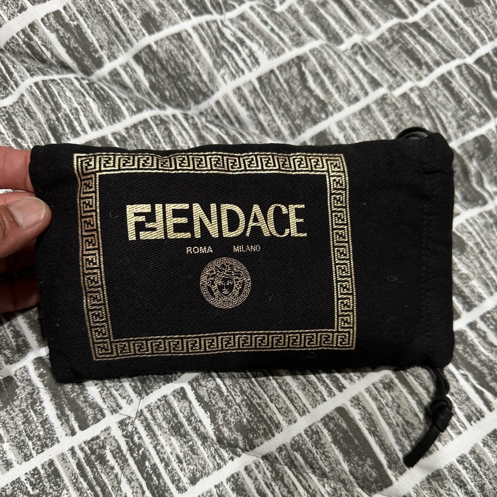 Fendi Versace collaboration “Fendace” sunglasses case (soft)